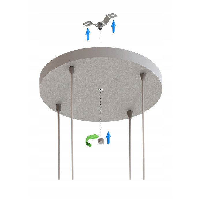 Стельова підвісна люстра-циліндр Kaszmir, бежевий екру, LED — для кухні, вітальні або над стільницею