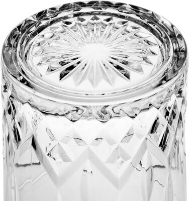 Набір келихів для віскі Glasmark KROSNO 1992, 6 шт, 280 мл, для коньяку, рому, джину, коктейлів, скляні, з огранюванням, для посудомийної машини