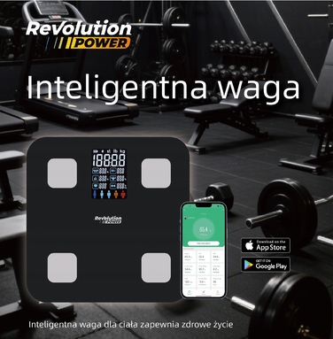 Електронні аналітичні ваги для ванної кімнати Slim, чорні — з підтримкою української мови в додатку