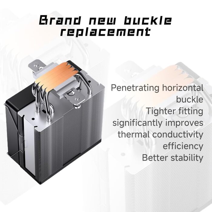 Система охолодження CPU TZMRIT CR-1000 EVO: 220W, 4 теплові трубки, 120мм вентилятор ARGB PWM, підтримка Intel LGA 115X/1200/1700, AMD AM4/AM5 (чорний)