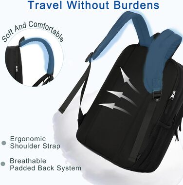 Чорний рюкзак для ноутбука 15.6