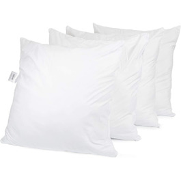H&F Heimtextilien Top Quality Cushion 80x80 4-Piece Set | Allergy-Friendly Pillow with Oeko-TEX Certified | Cover: 100% Microfiber | Filling: 1100 Grams Polyester 4 80 x 80 cm