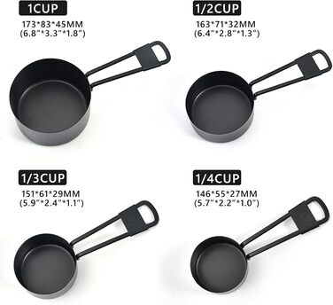 4pcs Stainless Steel Measuring Cups Set Kitchen Accessories Baking Tea Coffee Measuring Tools (gold-4pcs)
