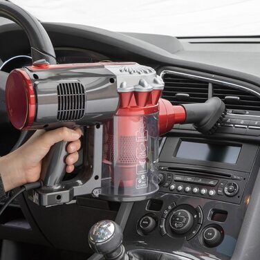 Пилосос Ariete 2761 Handy Force 2-в-1 з кабелем, HEPA-фільтр, циклонна технологія, без мішка, ручний та вертикальний, телескопічна трубка, червоний/чорний
