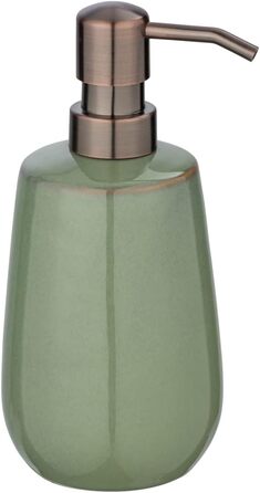 Дозатор мила WENKO Sirmione з кераміки, 430 мл, зелений/мідний, з насосом