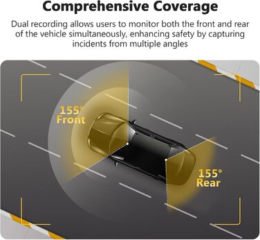 Відеореєстратор Z-Edge 4K Dual Autokamera з GPS, WiFi та LCD 2.7 дюйма. Підтримка запису 4K, 2K, 1080P, WDR, G-сенсор, нічне бачення, паркувальний режим. Версія 2025.