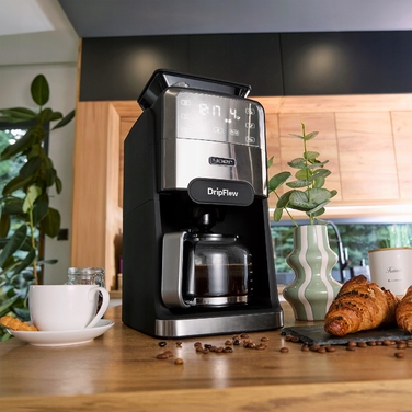 Крапельна кавоварка з жерновою кавомолкою Yoer 1520W, 1,5 л, з програматором