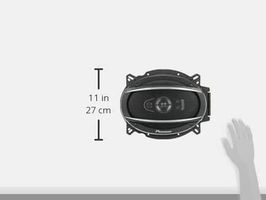 Автомобільна акустика Pioneer TS-A6970F 6x9'', 5-смугові коаксіальні динаміки, комплект з 2-х, потужність 600 Вт, 100 Вт RMS, потужний звук, висока чутливість, монтажна глибина 72 мм, розмір вирізу 153x222 мм, з ґратами