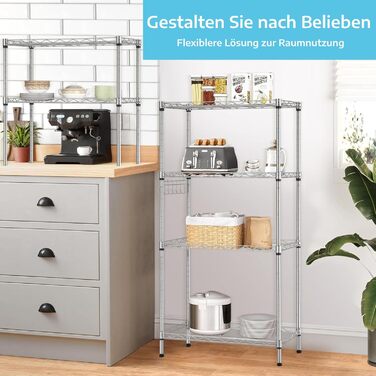 Himimi Regal - 54 x 29 x 160cm Metal Wire Shelf Unit