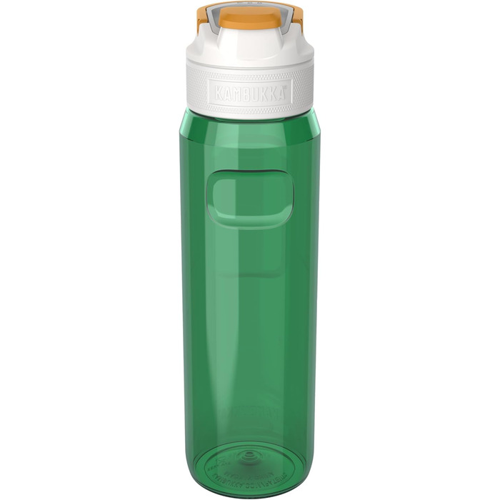 Kambukka Water Bottle - ELTON Model - 500/750/ - Water Bottle - dirt and odor resistant - shockproof - dishwasher safe - easy to clean - Milliliter markings (Olive Green 2.0, 1000 ml)