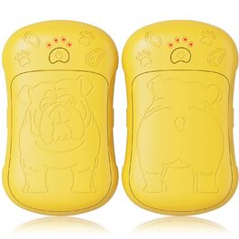 Електричні грілки для рук, 2 шт. 6000mAh, акумуляторні, багаторазові, для активного відпочинку, полювання, гольфу, кемпінгу, теплий подарунок для жінок, чоловіків, дітей (Жовтий)