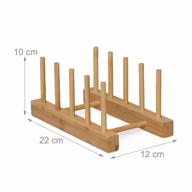 Relaxdays Waiter Stand for 4 Plates, 2-Piece Set