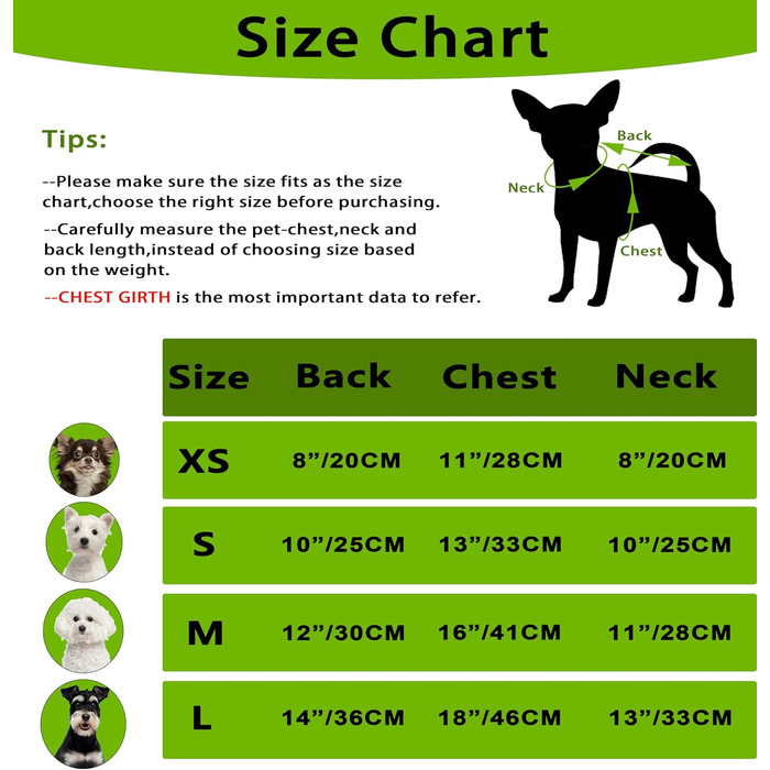 Dog sweater, dog clothing for small dogs, knitted, warm, turtleneck, puppy clothing, for small dogs, for autumn and winter, cat clothing (green, L)