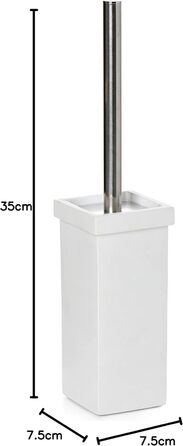 TATAY Klobürste: Елегантна щітка для туалету з кераміки | Тримач для щітки | Колекція Saigon | Бежевий