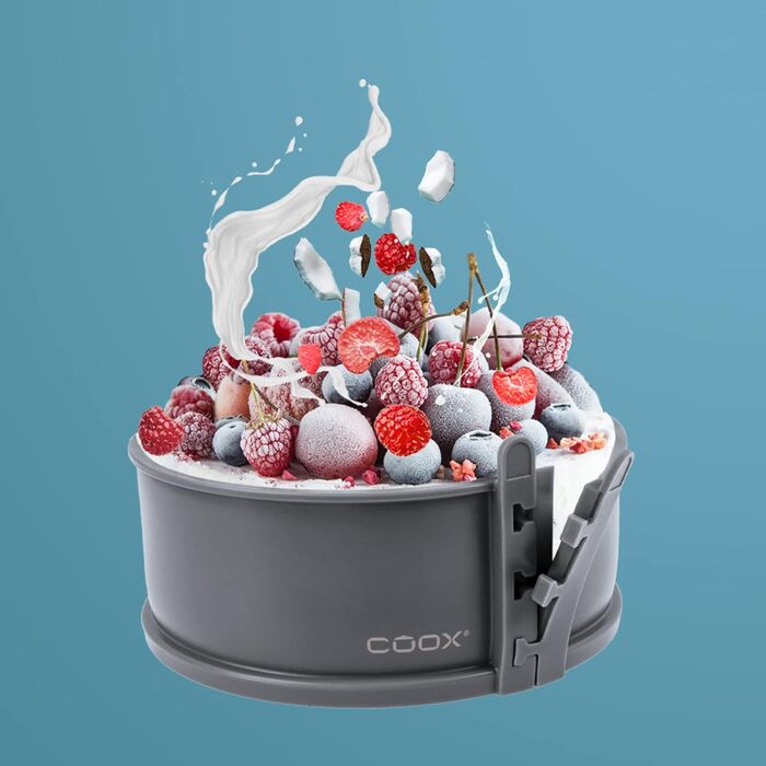 Форма для випікання coox з порцеляновим дном, 18 см, сіра – роз'ємна, для випікання і подачі, не потребує перекладання