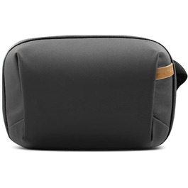PGYTECH Pouch Tech Mini Electronic Organizer Bag, waterproof cable bag, multifunctional travel bag for action cameras like Insta360 X4, cables, power bank, SD card accessories, Black
