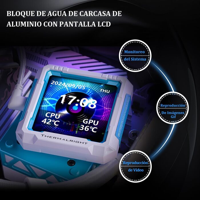Рідинне охолодження процесора Thermalright FW PRO 360 ARGB (чорний), 360мм AIO з 2.73