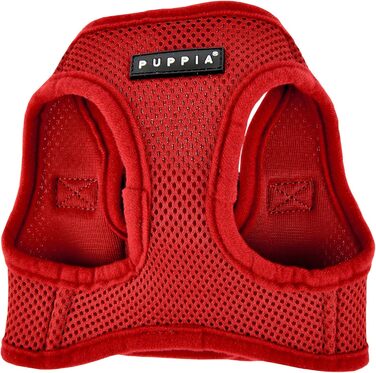 Нагрудник для собак Puppia, M, вишнево-червоний. М'яка жилетка, антигризьковий, для собак середніх розмірів.