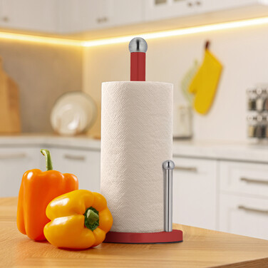 Relaxdays Kitchen Towel Holder with Roll Stop