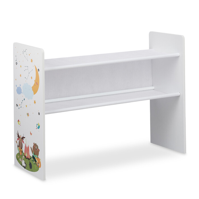 Relaxdays Children's Shelving Unit with Motif and 9 Boxes