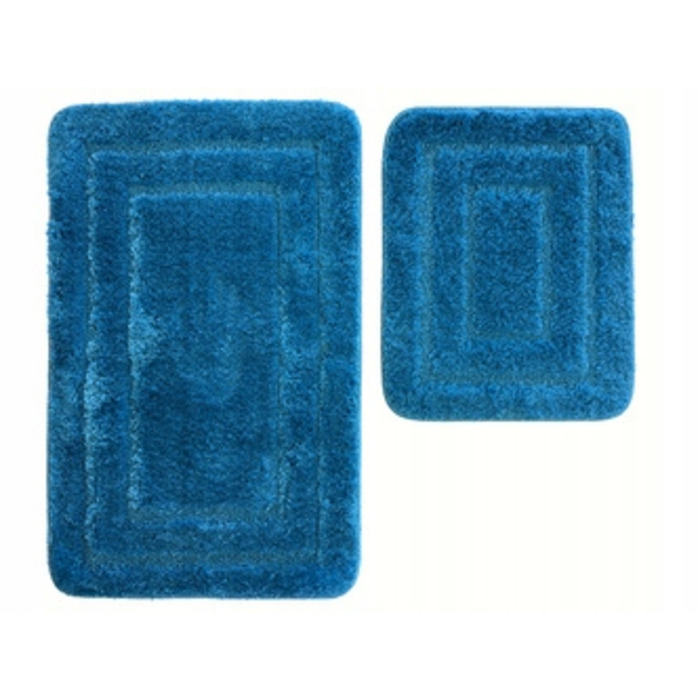 Набір антиковзаючих килимків у ванну Alor, синій бірюзовий, 2 предмети