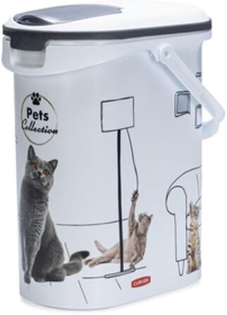 Контейнер для котячого корму Curver Pets Collection – 10 л, білий