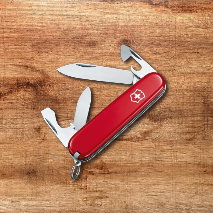 Мультитул Victorinox Recruit: Швейцарський ніж з 10 функціями, ніж, відкривачка для консервів, викрутка 3 мм