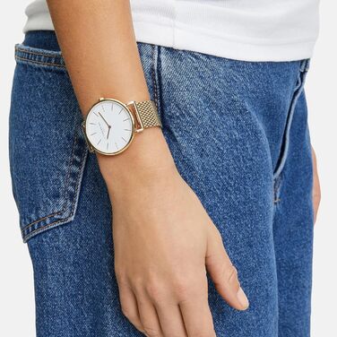 Liebeskind Berlin: Подарунковий набір для жінок – годинник та прикраси. Елегантний та модний подарунок на День народження та День святого Валентина. Годинник + браслет Broken Heart / Золото