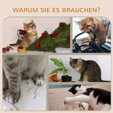 PawHut Комплект для котячого лазіння, 3 шт., котячі меблі з дряпальною дошкою, стрибковими платформами, стовпчиком для дряпання, іграшковою кулькою, для котів вагою до 5 кг, сизаль, бежевий | Aosom