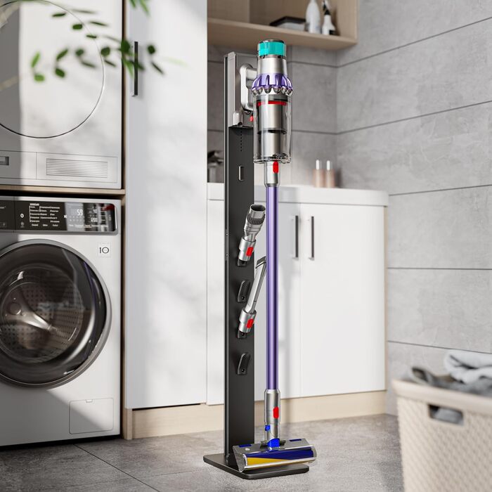 Підставка для пилососів Dyson з 4 гачками та 4 полицями, сумісна з серіями Gen5, V15, V12, V11, V10, V8, V7 та V6, без свердління, для зберігання пилососа та аксесуарів