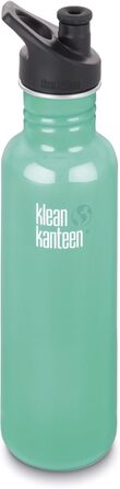 Klean Kanteen Classic Water Bottle, Stainless Steel, Tidal Pool, One Size