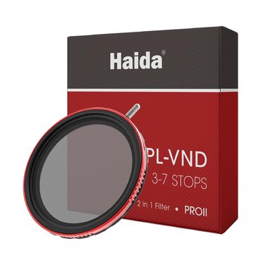 Фільтр Haida 77mm Kombi CPL/VND Pro II: поляризаційний та нейтральний фільтр, водонепроникний, з покриттям