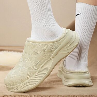 Тапочки жіночі/чоловічі теплі з товстою підошвою для дому та вулиці, бавовна, чорні, 38/39 EU