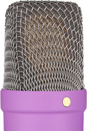 Rode NT1 Signature Black – студійний мікрофон-конденсатор + стійка для мікрофона keepdrum (фіолетовий)