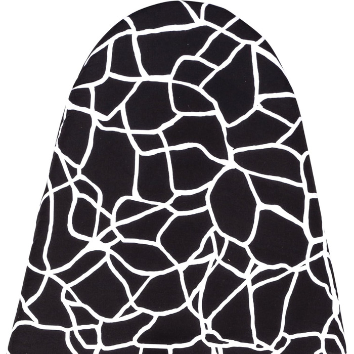 Чохол для прасувальної дошки Umiin, 115x35 см, еластичний, з бавовняним шаром та 6 мм повстяною підкладкою (Чорний & Білий)