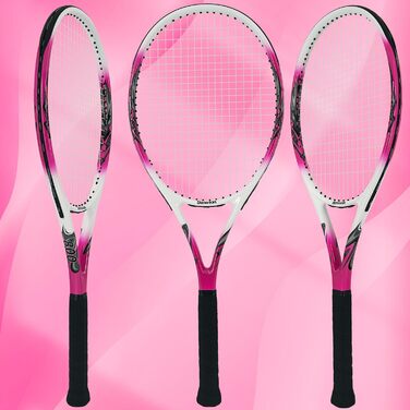 Senston Professional Tennis Racket - 27 Inch (68.6 cm) for Men & Women - Pink