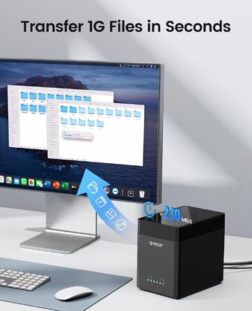 Зовнішній HDD-корпус ORICO DS500U3 на 5 слотів USB 3.0 для SATA HDD 3.5