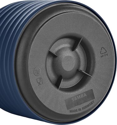 Термос Emsa Samba Wave Navy 1.0 л: ізоляція 12h/24h, не протікає, з швидким клапаном | З нержавіючої сталі