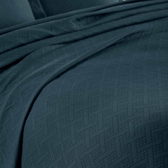 Набір постільної білизни Superior з ковдрою та наволочками, бавовна, розмір King Size, колір Deep Sea