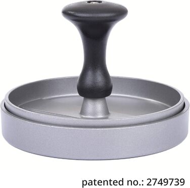 Пресс для бургерів Gräwe з 50 аркушами пергаментного паперу, комплект для приготування смачних гамбургерів, котлет та BBQ з алюмінію з антипригарним покриттям