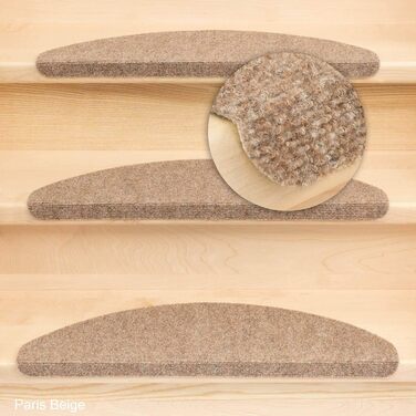 Kettelservice-Metzker Stair Treads Ramon® MW Half-Round Anthracite 15-Piece Value Set