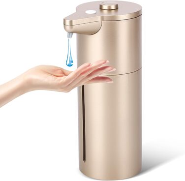 Автоматичний дозатор мила безконтактний, для кухні та ванної кімнати, сенсорний, регульована гучність, тривалий час роботи акумулятора, сумісний з густою та рідкою милом, простий у використанні для дітей, не забивається