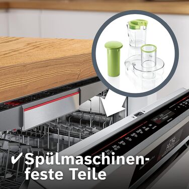 Центрифужна соковижималка Bosch VitaJuice 2 MES25A0 для овочів та фруктів, 700 Вт, XL завантажувальний отвір, сіра/яблучно-зелена