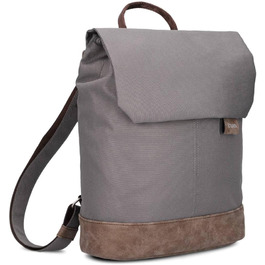 Two Ladies' Backpack Olli OR13 Daypack 7 Liter - robust, durable, water-resistant, padded back panel, main compartment with zipper, secret pocket, cell phone pocket, slip pockets, padded laptop compartment (Rock)