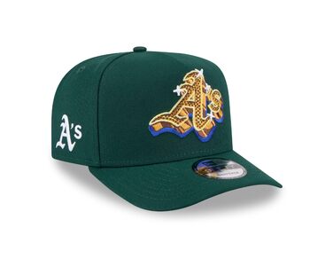 Кепка New Era 9Fifty MLB NBA NFL з регульованим розміром, бейсболка Snapback з логотипом команди, прямий козирок (Oakland Athletics #38680)