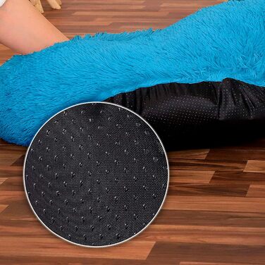 Ліжко для собак та котів Yuma Spazio, 35 x 50 см, бірюзове, міцне, анти-гризун, знімний чохол