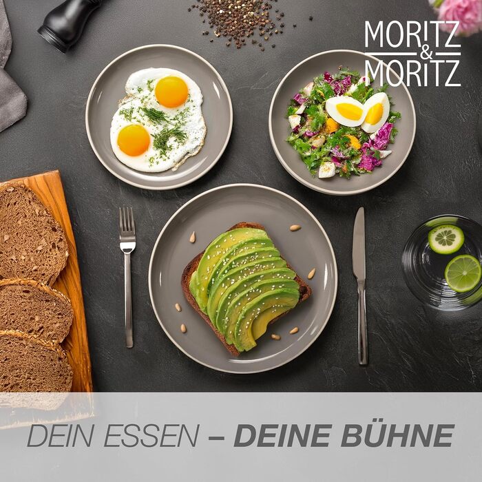 Набір кавових чашок Moritz & Moritz CAVO, 6 шт. (500 мл), кераміка, стильний дизайн з ручкою, для кави, чаю, капучино