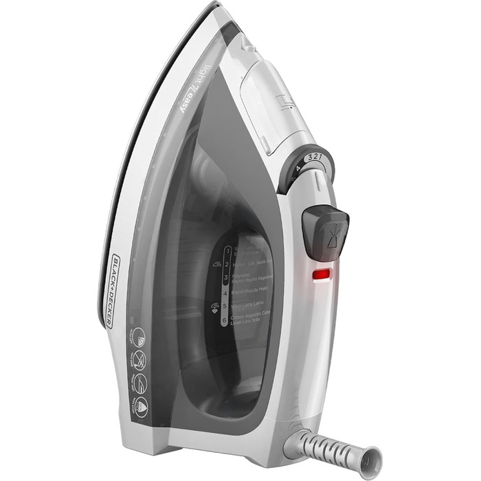 Відпарювач для одягу компактний, сірий, IR1020S, Black+Decker Light N'Easy, легкий