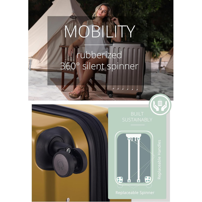 Чемодан Hauptstadtkoffer Alex TSA R2, 65 см, колір яблучно-зелений, 1 шт.