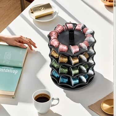Тримач для капсул кави HiveNets для Nespresso Original, 7-ярусний органайзер на 70 капсул